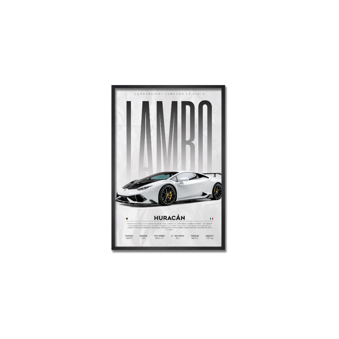 LAMBO HURACÁN. – 27printed